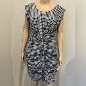 Code X Mode cotton gingham dress